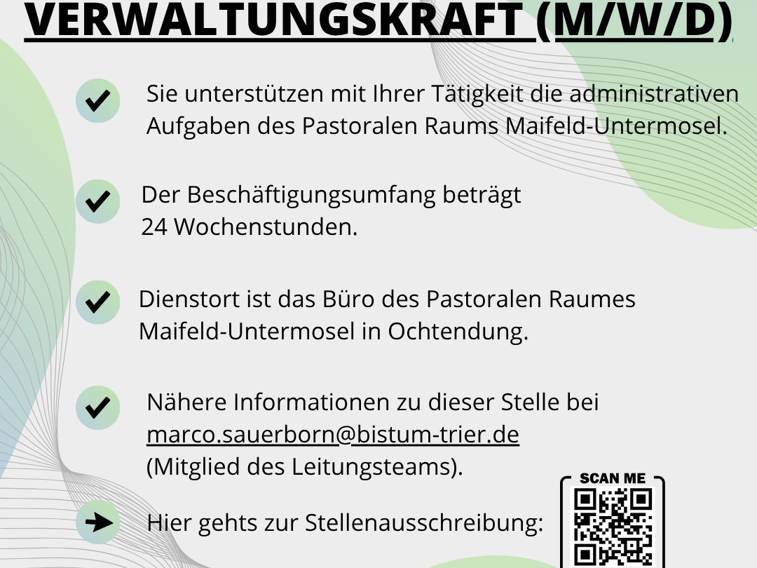 26-06 Stellenausschreibung Verwaltungskraft