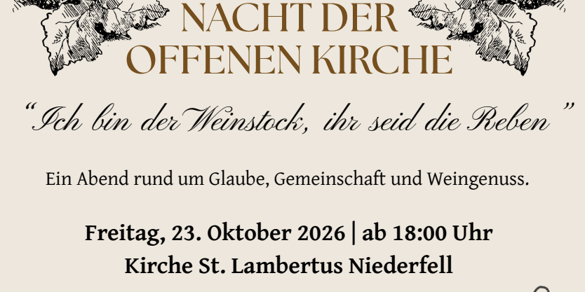 Nacht der offenen Kirche
