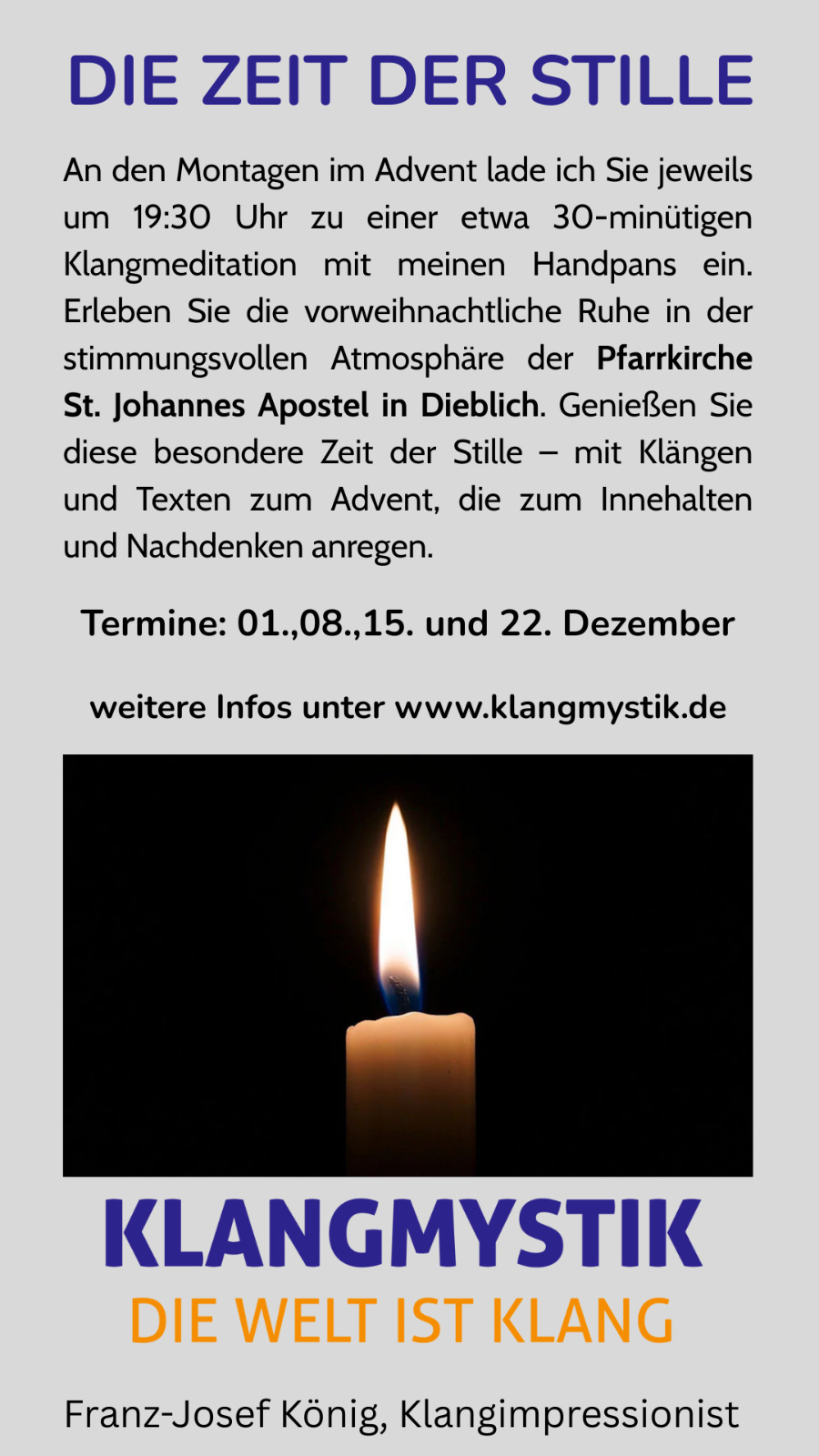 2025-12 Zeit der Stille Plakat