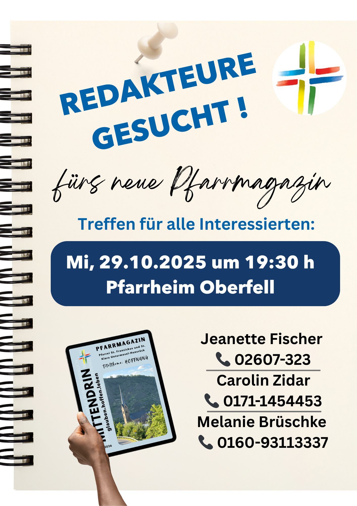 Plakat für Treffen Pfarrmagazin