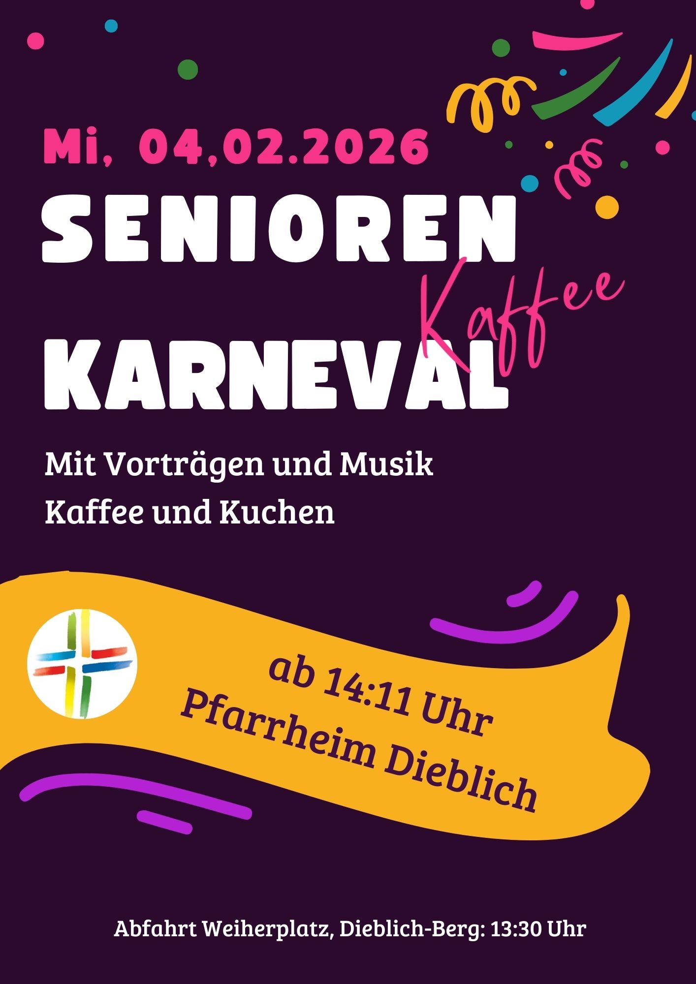 Seniorenkaffee Karneval