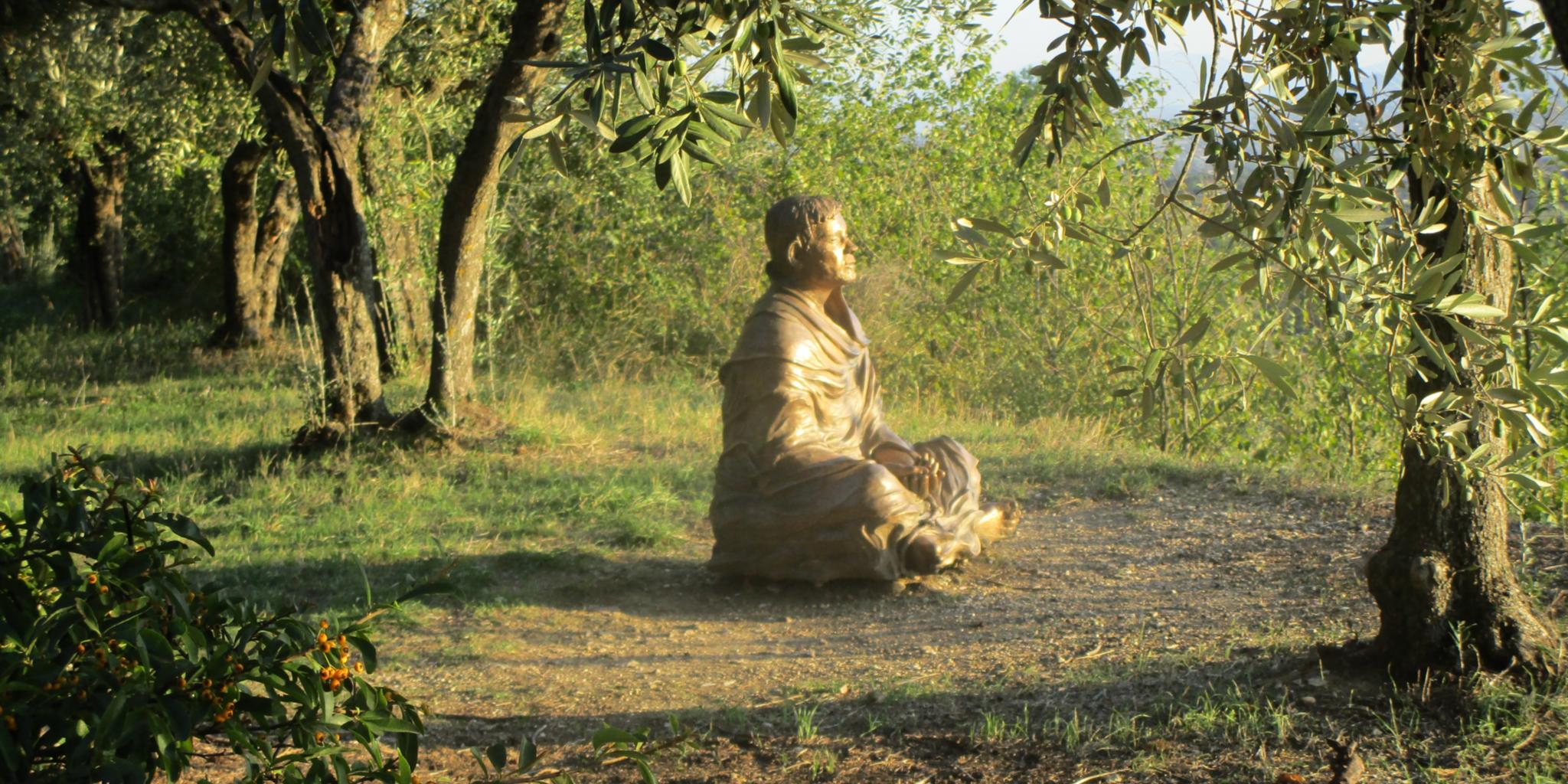 Meditiernder Franzanziskus in St. Damiano